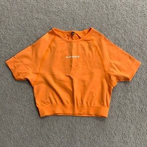 Alphalete seamless short sleeve crop